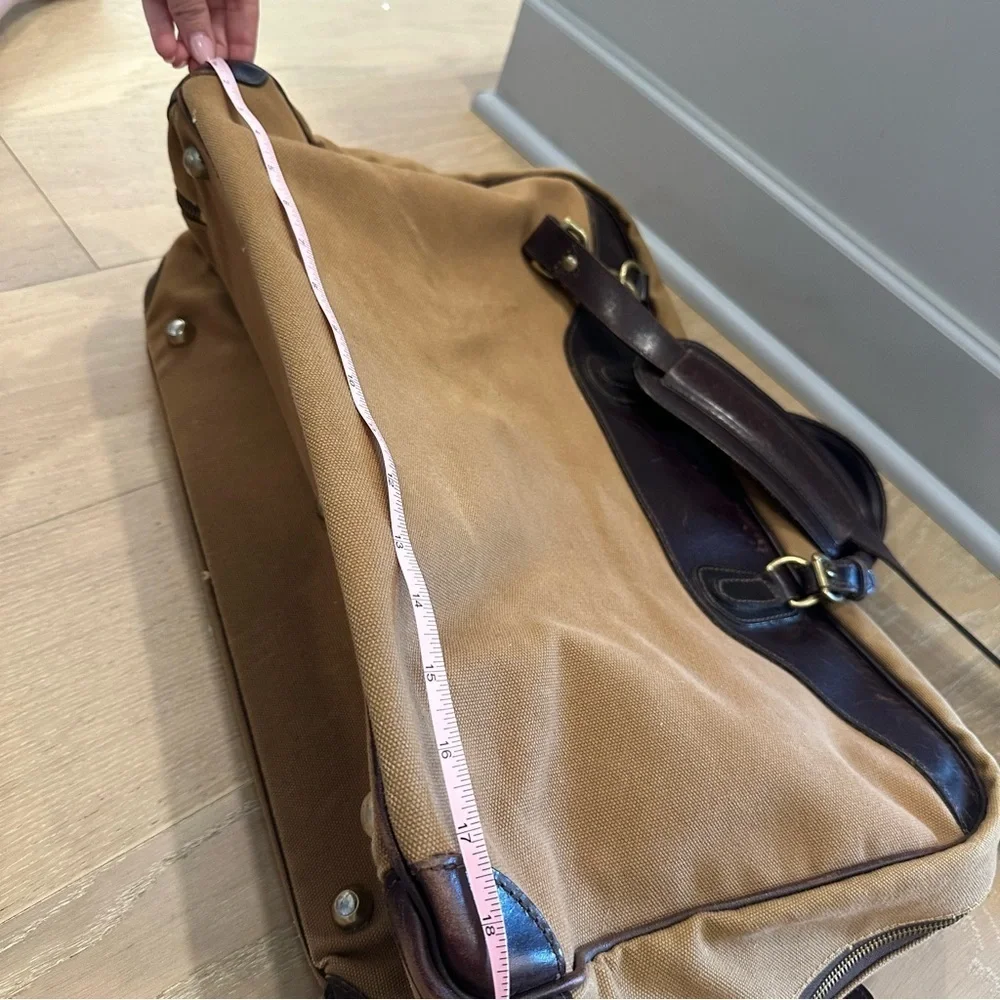 Vintage Land Rover Duffle Bag Messenger Bag  Shoulder Bag Leather Travel Case
